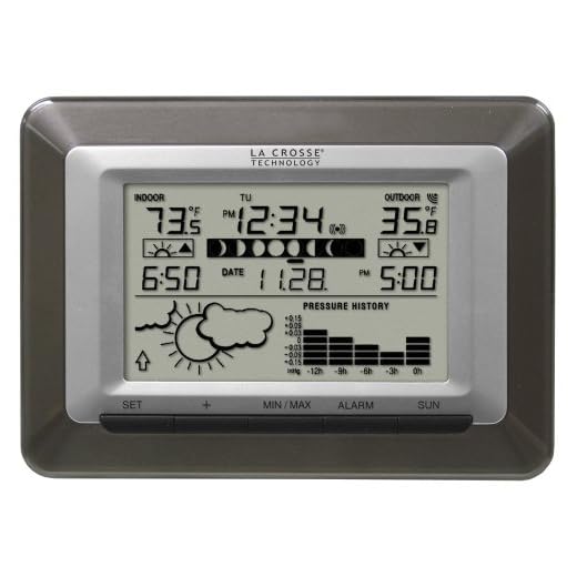 La Crosse Technology WS-9250U-IT Advanced Wireless Sun/Moon Forecast Weather Station with Barometer