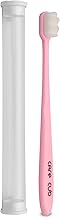 CARECUB Pink ZigZag Toothbrushes with White Bristles - BPA-Free, Ultra Soft Micro Nano Bristles, Ideal for Sensitive Teeth, Suitable for 8+ & Adults