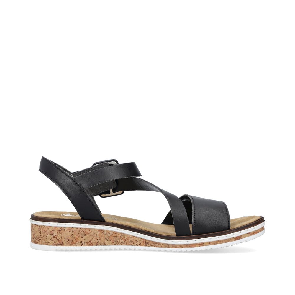 Rieker Damen Keilsandalen V3660, Frauen Sandalen