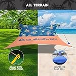 Quiksilver Portable Beach Shelter – UPF 50+ Sun Protection Tent with Sandbag Anchors & Ventilation, Lightweight & Waterproof for Beach, Camping, or Outdoor Use – Fits 4 Adults - Image 3