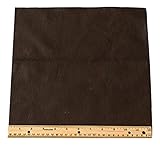 Upholstery Leather Piece Cowhide Dark Brown Light Weight 1 SF 12 x 12 inches by Dangerous Threads