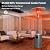 EAST OAK 55,000 BTU Patio Heater with Sand Box, Table Design, Thicker Stainless Steel Burner, Wheels, Triple Protection System, Propane Outdoor Heater for Home and Residential, Commercial Grade, Grey