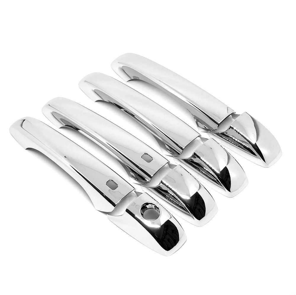 EIDASH Car Exterior Door Handle Cover for Jeep Grand Cherokee Patriot 2011-2015 Door Handle Cover Trim(with 2 Smart Keyhole)