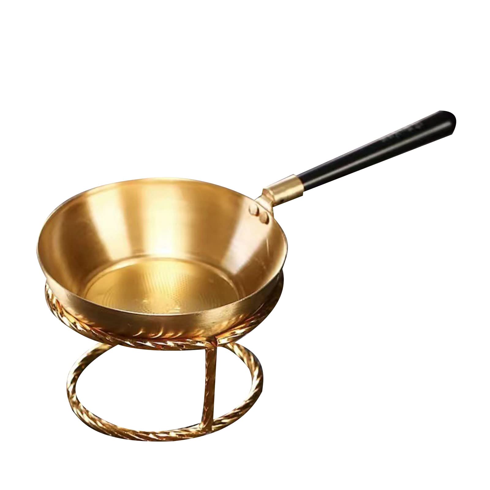 Tsophreniq Infuser Copper Wire Tea Strainer Loose Teapot Filter for Tea Ceremony Filtering Dregs Golden Color Strainer for Loose with Handle