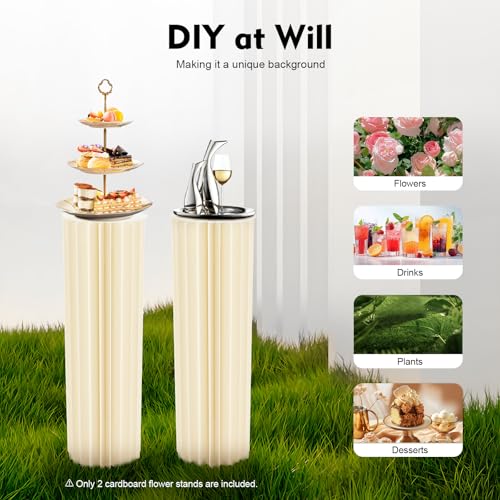 Supports fleurs durables et réutilisables en papier pliant - 6