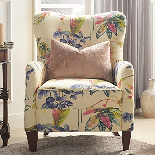 Jennifer Taylor Home Paradise Tufted Accent Chair, Off-White/Floral #TOP1