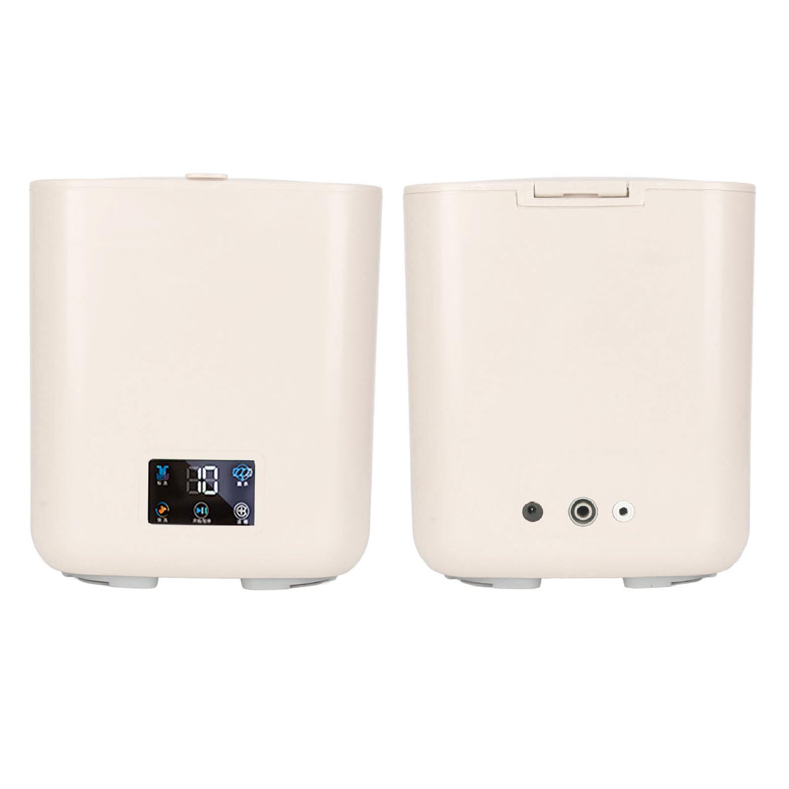 Tragbare Mini-Waschmaschine, 7L Große Kapazität Vollautomatisch Mit Wäscheschleuder, LCD-Touchscreen für Kleine Unterwäsche (Beige)
