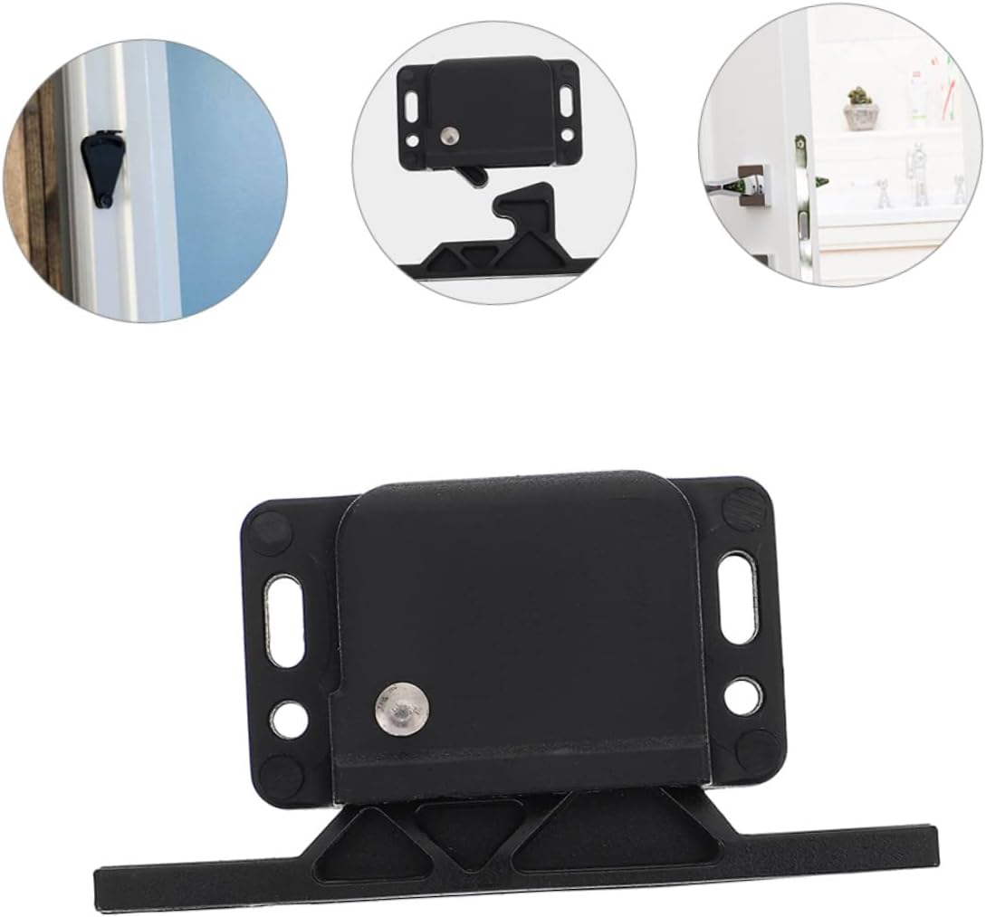 5pcs Rv Cabinet Latch Push-to-Close Lock Sliding Door Safety Catch for Motorhome and Home Use Zinc Alloy Easy to Operate Proofing for Cabinets and Furniture