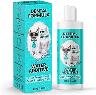 NutriPaw Dental Formula Water Additive For Dogs & Cats - Clean Teeth, Healthy Gums & Fresh Breath - Manage Plaque & Tartar Build-Up - Fuss-Free - No Brushing Needed - Cat/Dog Mouthwash & Oral Health