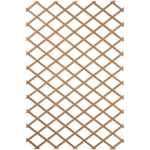 Outside Living Industries Treillis Croisillon Extensible en Bois Brut 100x300cm