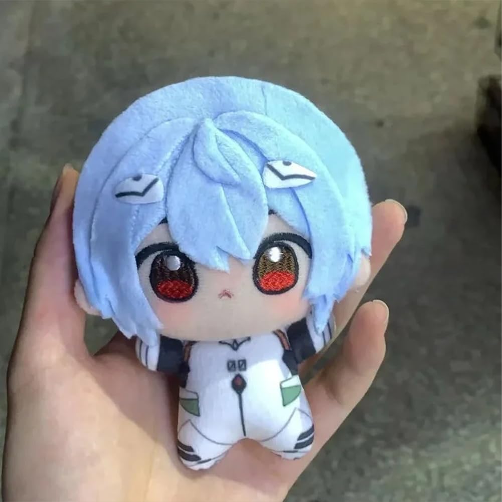 Zhongkaihua Ayanami Rei Plüschfigur-Kissenanhänger, 10 cm, Ayanami-Rei-Spiel, PP-Baumwolle, weich, gefüllt, pelzig, Autotasche, Zuhause, Sofa, Dekoration für Fans