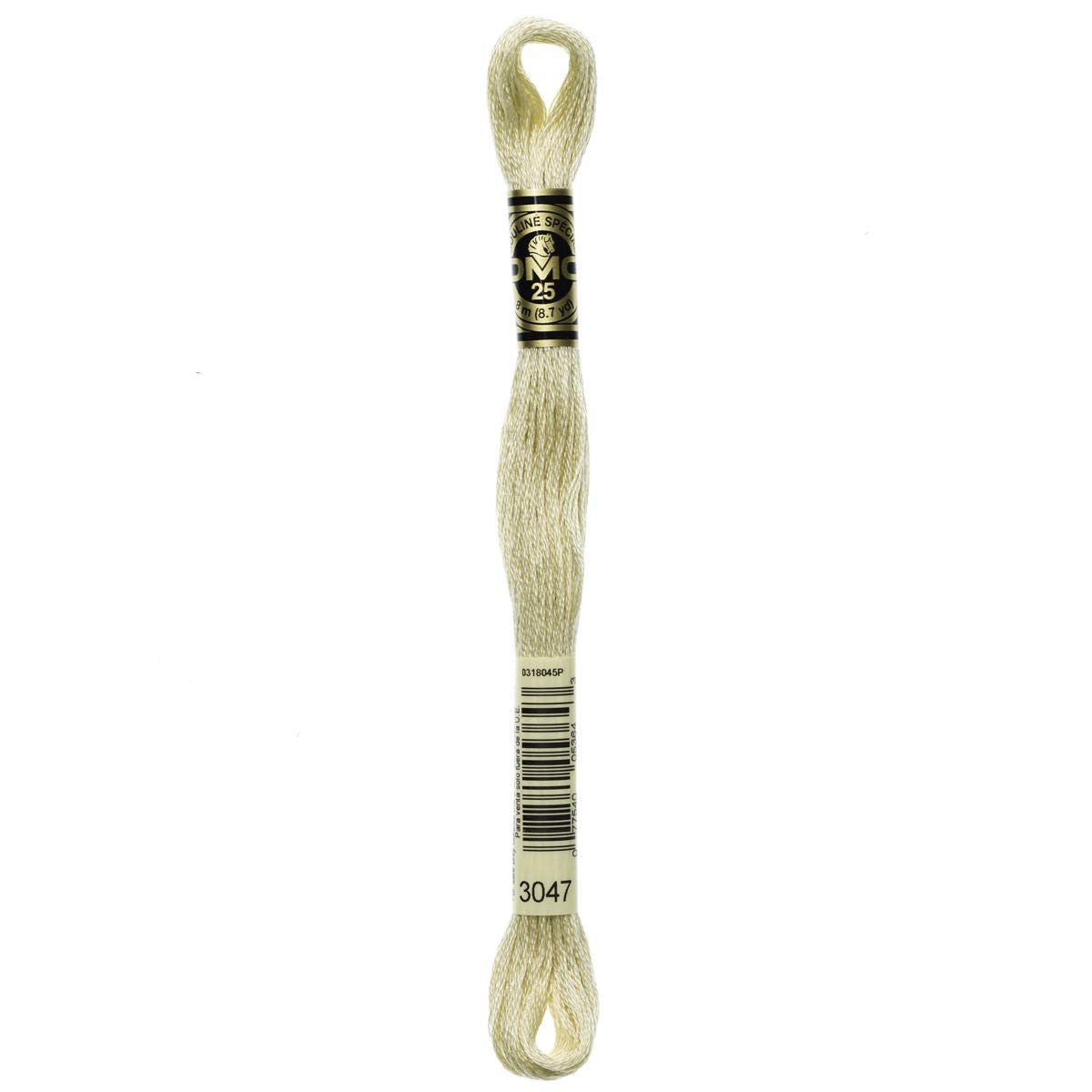 DMC Embroidery Floss Mouline Stranded Cotton Thread for Hand Embroidery and Sewing - Colour No: 3047-6 x 8m Skeins — image 1
