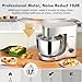 COOKLEE Stand Mixer, 9.5 Qt. 660W Electric Kitchen Mixer with Dishwasher-Safe Dough Hooks, Flat Beaters, Wire Whip & Pouring Shield Attachments for Most Home Cooks, Silver