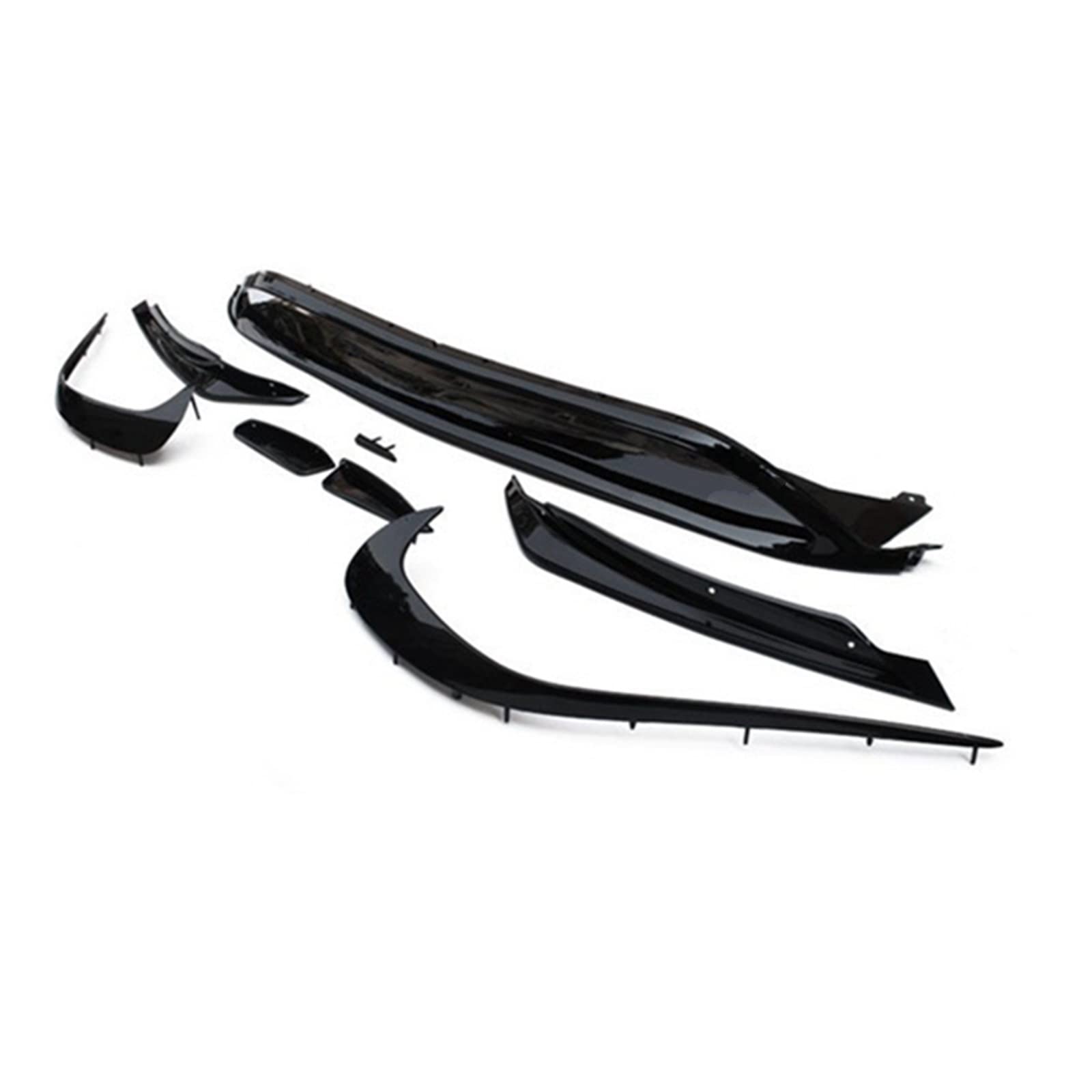 Samochód 8 Sztuk Przedni Spojler Zderzaka Spoiler Rozdzielacze Canards Otwory Wentylacyjne Dla Mercedesa Dla Benz W176 A200 A250 A45 AMG Hatchback Sport 2016-2018