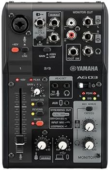 AT2020 & Yamaha AG03MK2 黒 YAMAHA AG03MK2 AT2020 iPhone配信セット AG03黒×スタンド黒 iPhone15