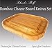 Solander Large Cheese Board and Knife Set - Stylish Charcuterie Board Set, 100% Organic Bamboo Housewarming Gifts New Home, Birthday Gifts for Women, Anniversary gifts, or Wedding Gifts for Couples