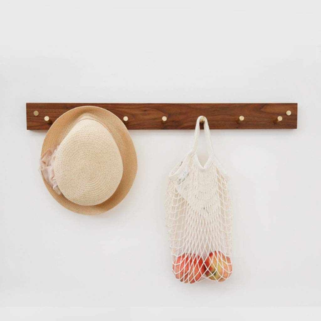 YMYNY - Perchero Para Colgar En La Pared, Juego De 2 Percheros De Entrada Con 4 Ganchos Dobles, Estante Flotante De Pared De 31.5 Pulgadas Con Estante Para Sombreros, Para Cocina, Recámara