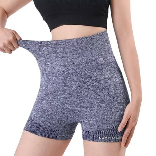 Women Yoga Shorts Stretch Compression Workout Shorts for Fitness Cycling Gym (Blue, S)-image-36