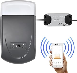 Automatic Sliding Gate Opener Garage Door Opener Realizes WiFi Smart Phone APP to Control Automatic Door Opening and Closing Pure Copper Motor, Durable and Reliable (Size : One Size, Color : F350M)