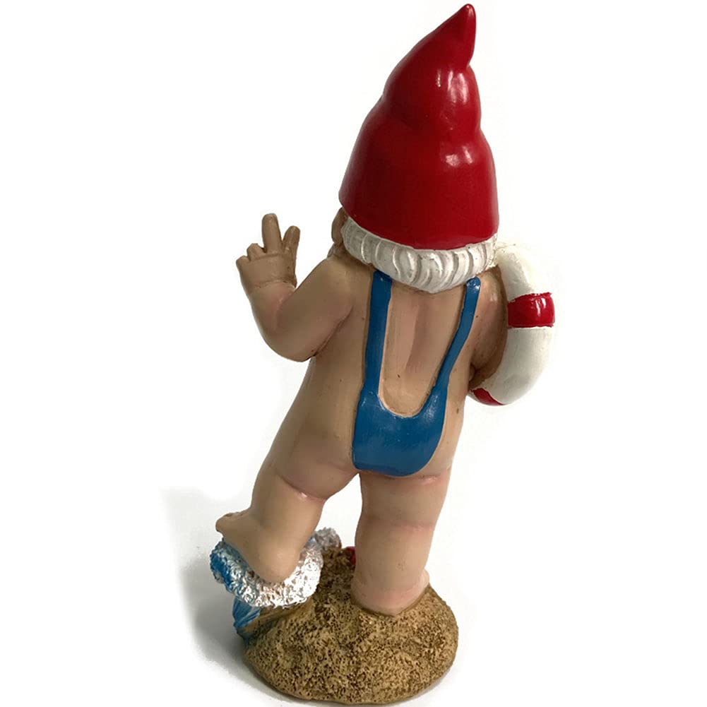 Estatua de Elfo de jardín, Modelo de gnomo, pequeña Escultura Decorativa de Halloween, artesanía de Resina, jardín al Aire Libre, decoración del hogar, Regalo