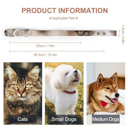 Collier réglable chien et chat petite taille ajustable - 3