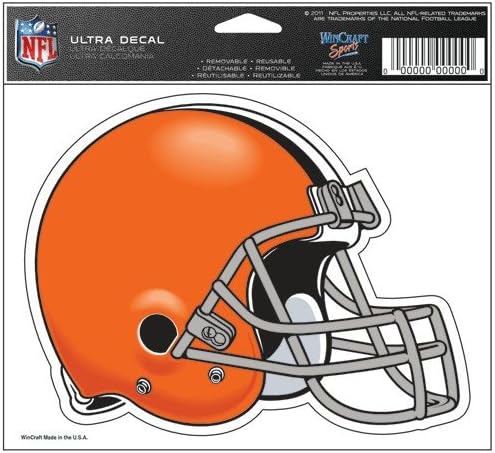 WinCraft Cleveland Browns Team Logo 5"x6" NFL Helmet Decal