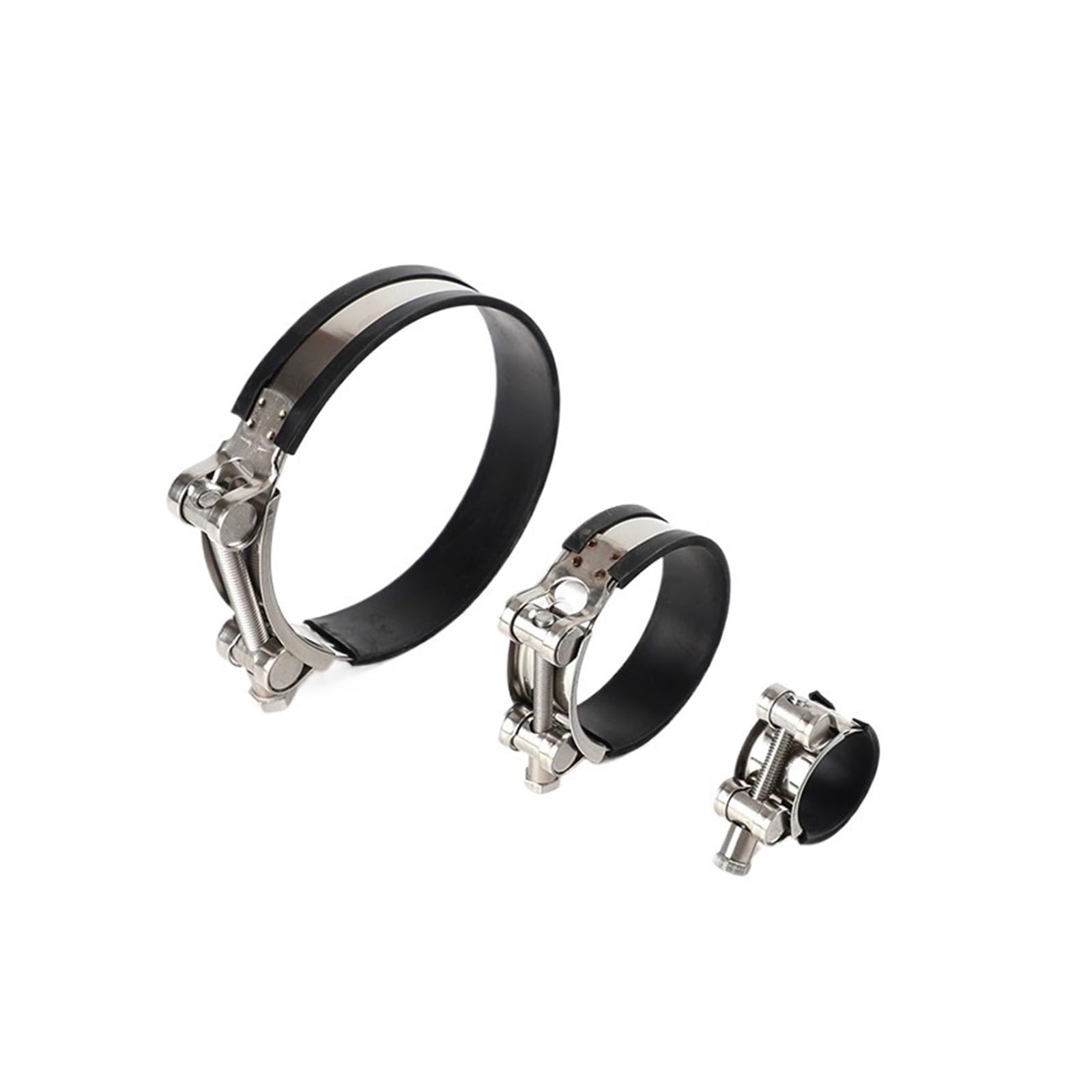 Abrazaderas de cable reforzadas con amortiguación de goma, abrazaderas circulares for mangueras de aire, agua y combustible, abrazaderas aisladas for tuberías de agua.(370mm-382mm(1pcs))