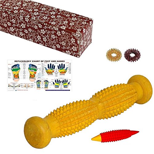 Acupressure Foot Roller Wooden With Acupressure Massage Products