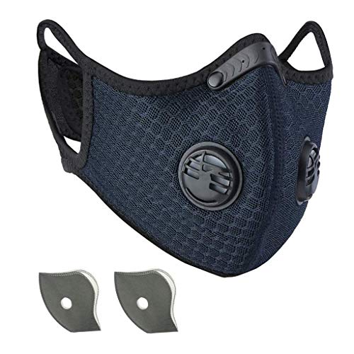 ETGLCOZY Dust Mask with 2 Activated Carbon Filters, Dustproof Respirator Breathing Mask