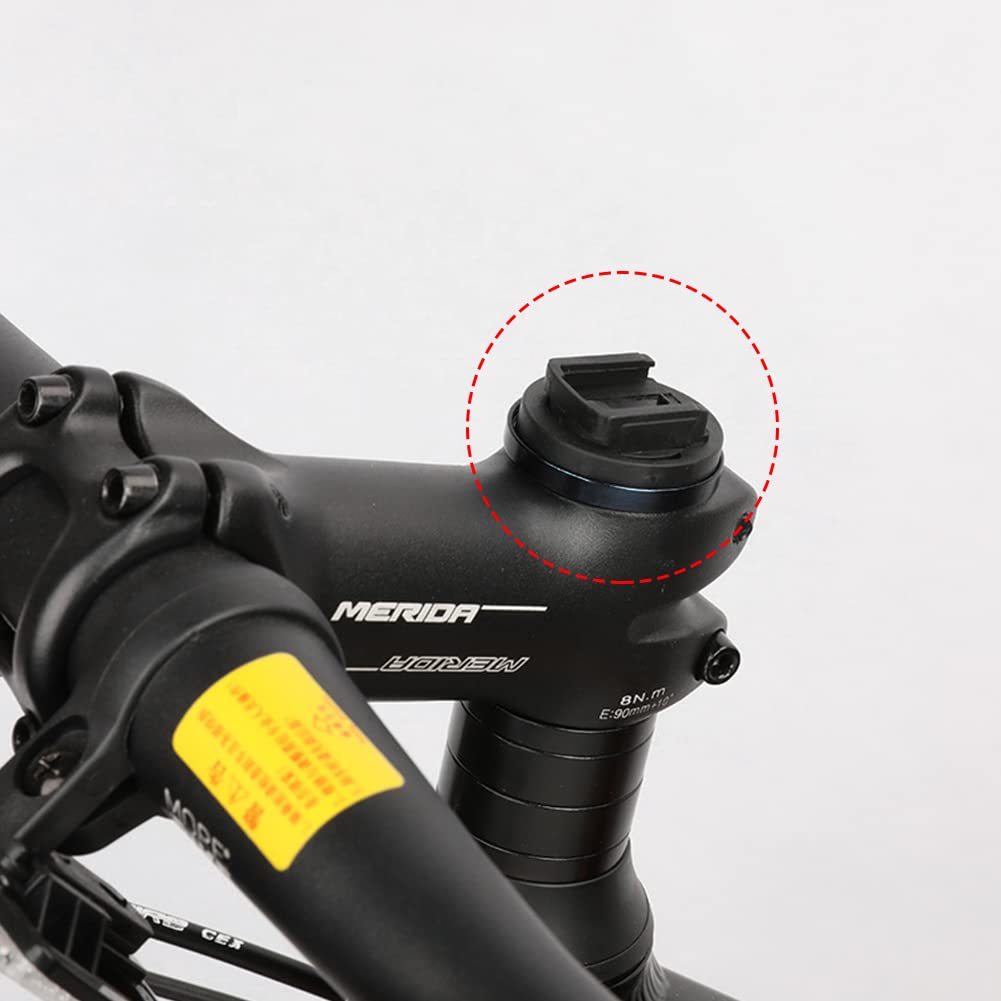 Butyeak Porta Computer Bici, Attacco Manubrio Porta Computer, Edge Mount, Supporto per Computer da Bici Staffa dell'adattatore per Bicicletta da Bicicletta in Plastica Resistente, Nero