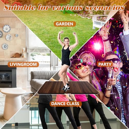 koretech Tap Dance Floor, Portable Tap Dancing Practice Board, Professional Tap Board for Tap Dancing, 48'' L x 28'' W, Walnut - image 5