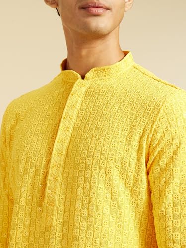Image of DIWAS BY MANYAVAR Men's Viscose Embroidered|Sequined Kurta (1pc)