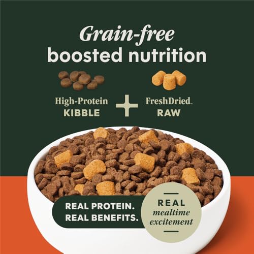 Instinct Raw Boost Gut Gesundheit Getreidefreies Rezept mit echtem Huhn, natürliches Trockenfutter von Nature's Variety, 8,2 kg Tasche