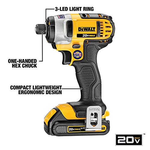 DEWALT 20V MAX Cordless Drill Combo Kit, 2-Tool (DCK240C2)