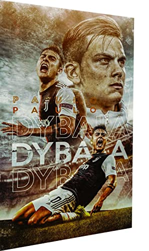 Magic Canvas Art - Imágenes de fútbol Juve Dybala Lienzo de 1 pieza, impresión artística de alta calidad, moderno mural, diseño de pared, tamaño: 60 x 60 cm