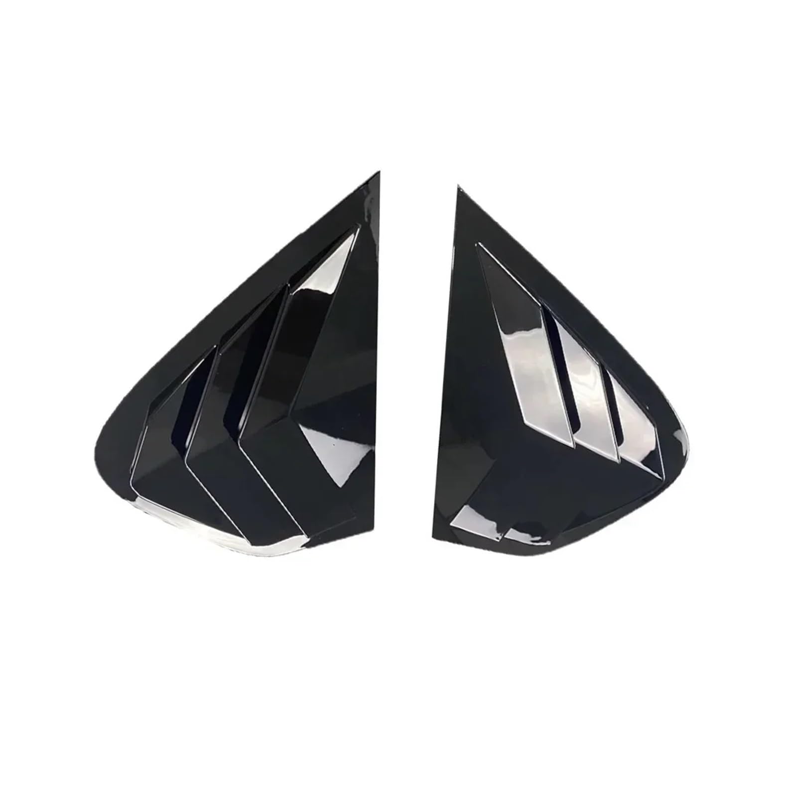 Compatible for BMW X6 X6M E71 E72 2008-2014 Car Rear Louver Window Side Shutter Cover Trim Sticker Vent Scoop ABS Carbon Fiber(Gloss Black)