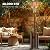 48,000 BTU Heater, Propane Patio Heater with Table, Dual Stainless Steel Burners and Safety Guard System, with Wheels, Table, Outdoor Patio Heating for Home and Backyard, Garden
