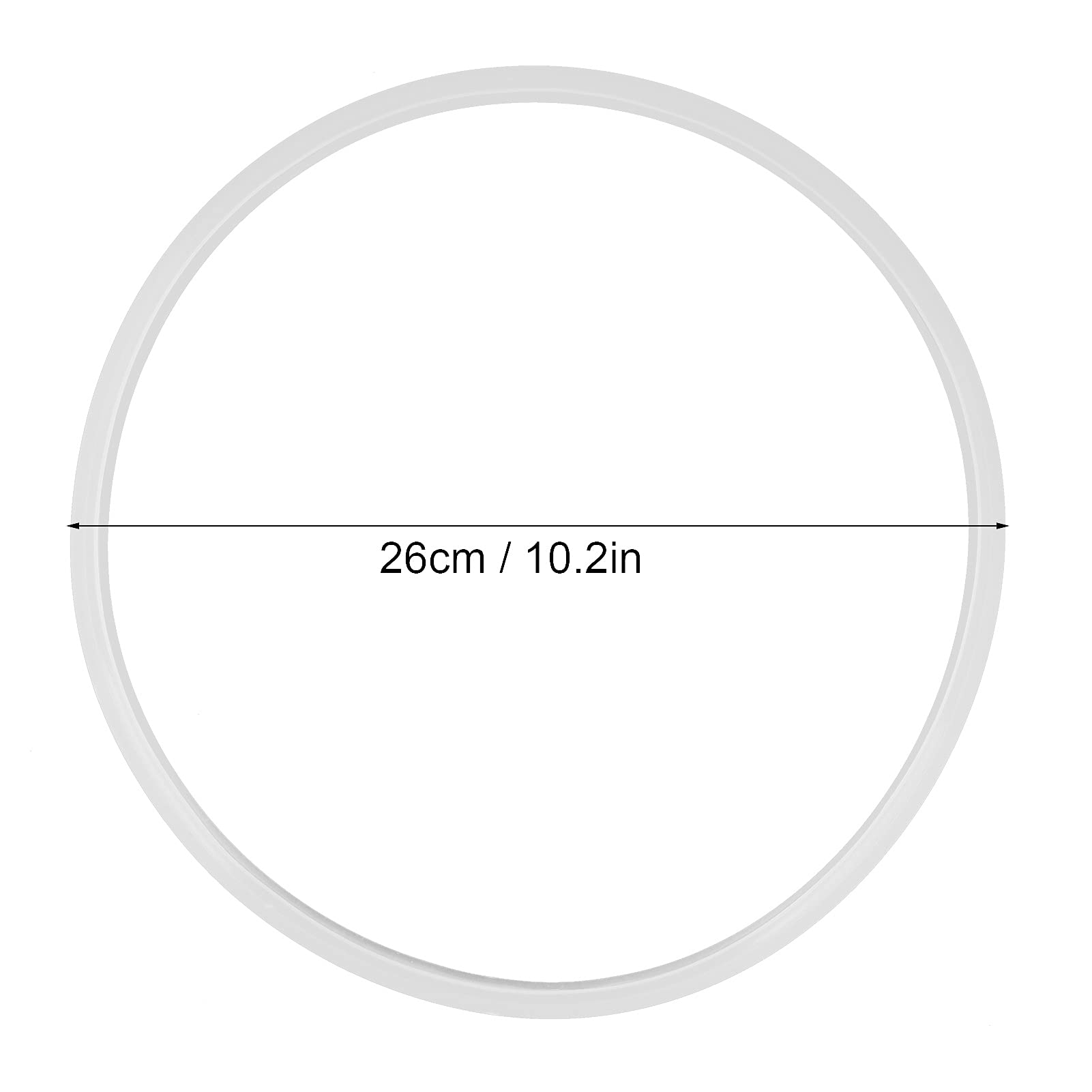 Pressure Cooker Sealing Rings, 5PCS Silicone Gasket Sealing Rings Replacement for Home Pressure Cooker Kitchen Tool(26cm)