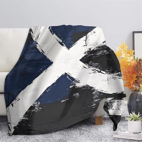Couverture plaid écossais 3D microfibre chaude grand format 150x200cm - 5