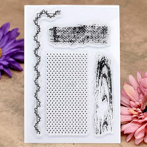 Kwan Crafts 2 Fogli Timbri Trasparenti In Silicone | Vita Quotidiana 11x16cm Per Scrapbooking