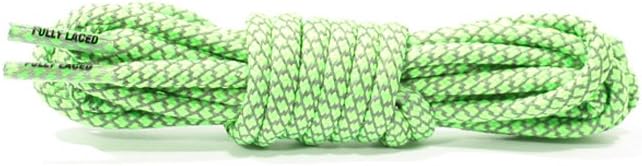 Fully Laced Reflective Rope Laces - Over 30 Colors and 3 Lengths Available