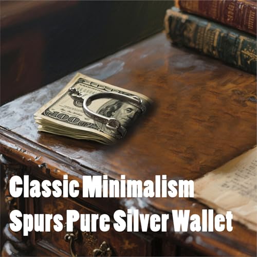 Money Clip with Western Spur Design, Personalized Engraving,Large Feature Money Clips, Horse Rider Gift3