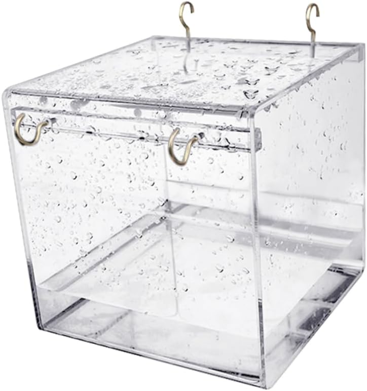 Eco-Friendly Bird Bath Tub Covered Parrot Bath for Small Birds Accessories