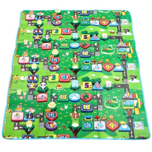 Holdfiturn Play Mat Playroom Playmat | Creative Children's Kids Boys Girls Toddler Soft Durable Educational Classroom Nursery Bedroom Play Carpet Mat 200x180cm