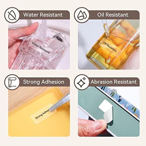 NIIMBOT Refill Labels Compatible with D11/D110/D101/H1S Label Maker, Waterproof, Oil-Proof Travel Bottles Labels for Storage Bins, Jar, Cosmetic Container, JADENS D110&D11 - Image 7