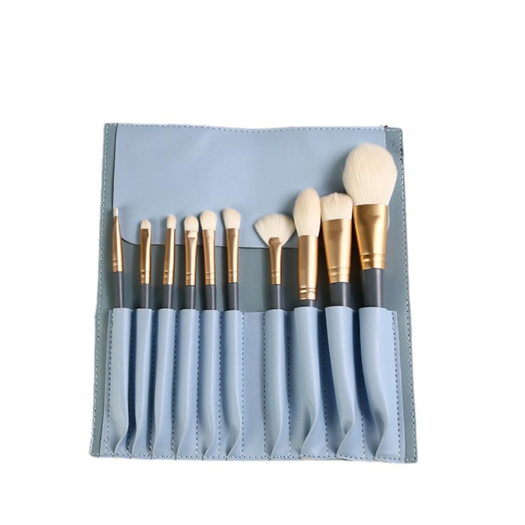 Set Di 10 Pennelli Per Il Trucco Per Principianti: Pennello Per Ombretto, Pennello Per Cipria, Pennello Per Fondotinta, Set Di Pennelli Con Setole Morbide, Set Di Pennelli Per Il Trucco Di Bellezza.