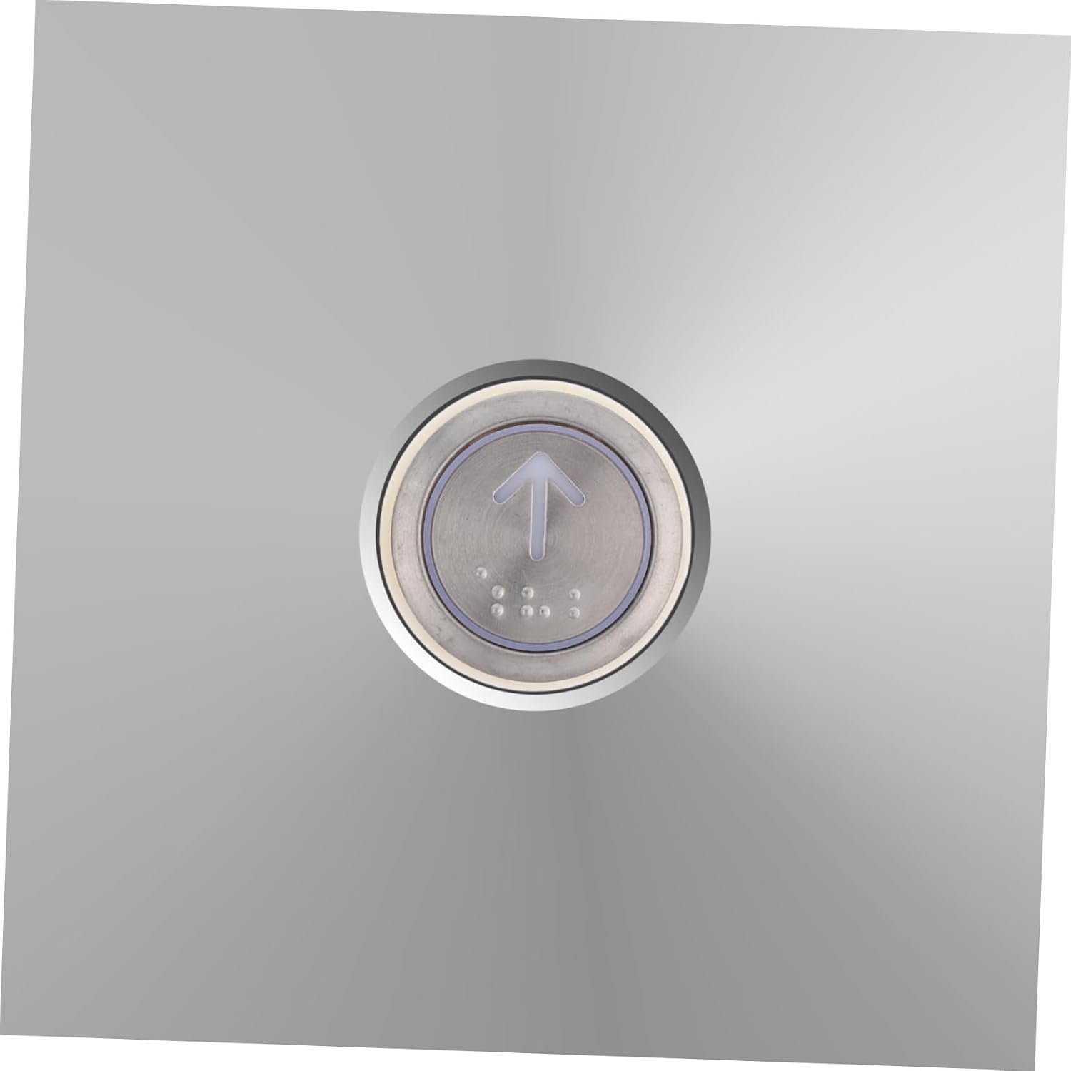 Veemoon 2pcs Stainless Steel Elevator Control Buttons with Braille Replacement Elevator Call Buttons for Home and Commercial Use Easy to Install