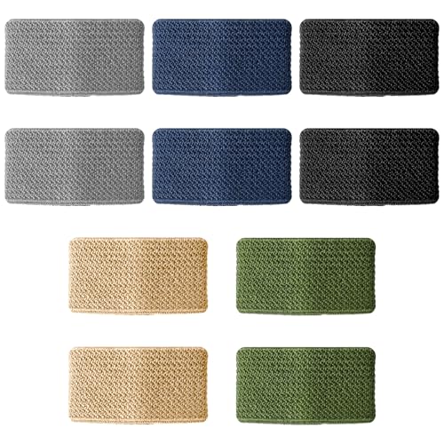 10 Stück Gürtelschlaufe Ohne Nähen Schwarz Gürtelhalter Elastische Gürtelschlaufen zum Annähen von Gürteln Bunte Gürtelschlaufe Rucksäcken Gürtelhalter Halter Band für 3,5-4cm Breite Gürtel