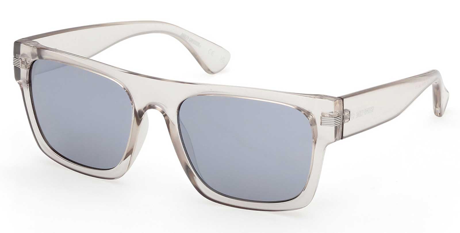 Harley-Davidson Men's Metal Accent Sunglasses, Light Gray & Smoke Lenses