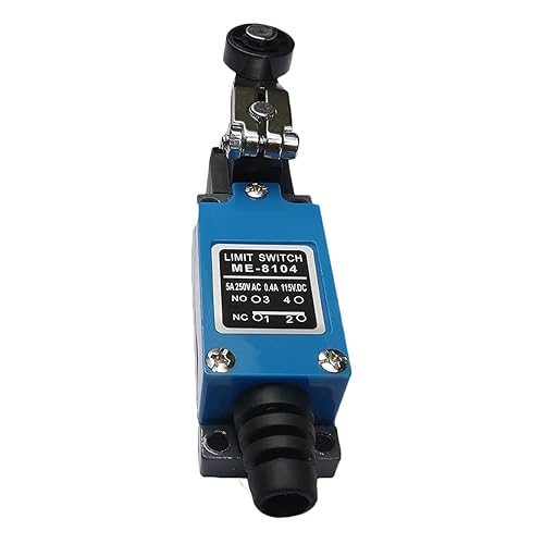 Miniatura 7 de yusheng - Interruptor de límite momentáneo ME-8104, 5 piezas, interruptor de límite de giro ajustable, brazo de palanca de rodillo arduino, NC-NO